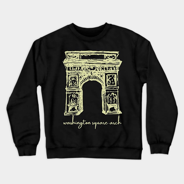 Washington Square Arch Crewneck Sweatshirt by GBDesigner